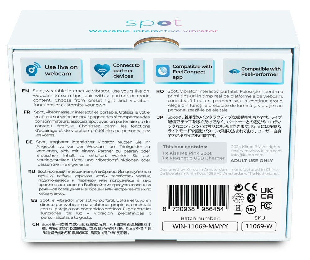 "Spot" / Den Wearable Interactive Vibrator "Spot" fra Kiiroo